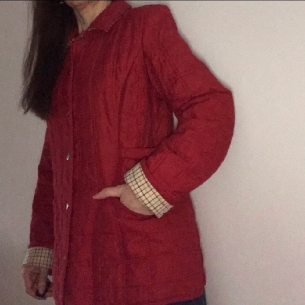 Brooks Brothers Red Quilted barn Jacket 
Size 6 vintage